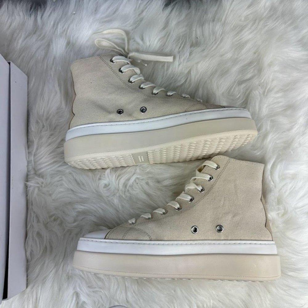Isabel Marant Austen High Sneaker in Ecru - Picture 5 of 6